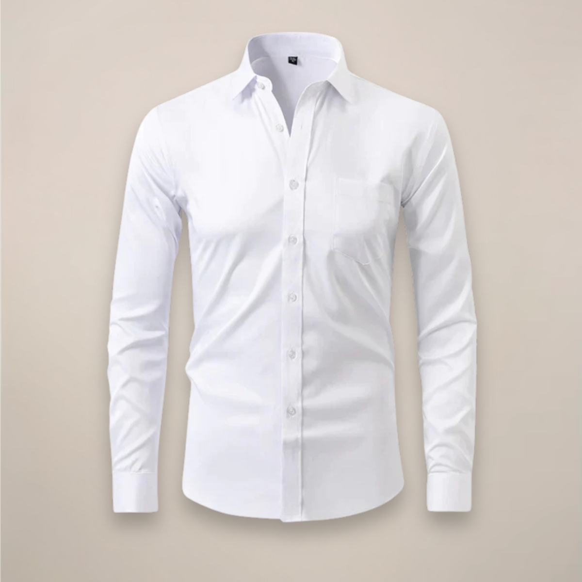 Men's wrinkle-resistant point collar formal shirt
