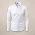 Men's wrinkle-resistant point collar formal shirt
