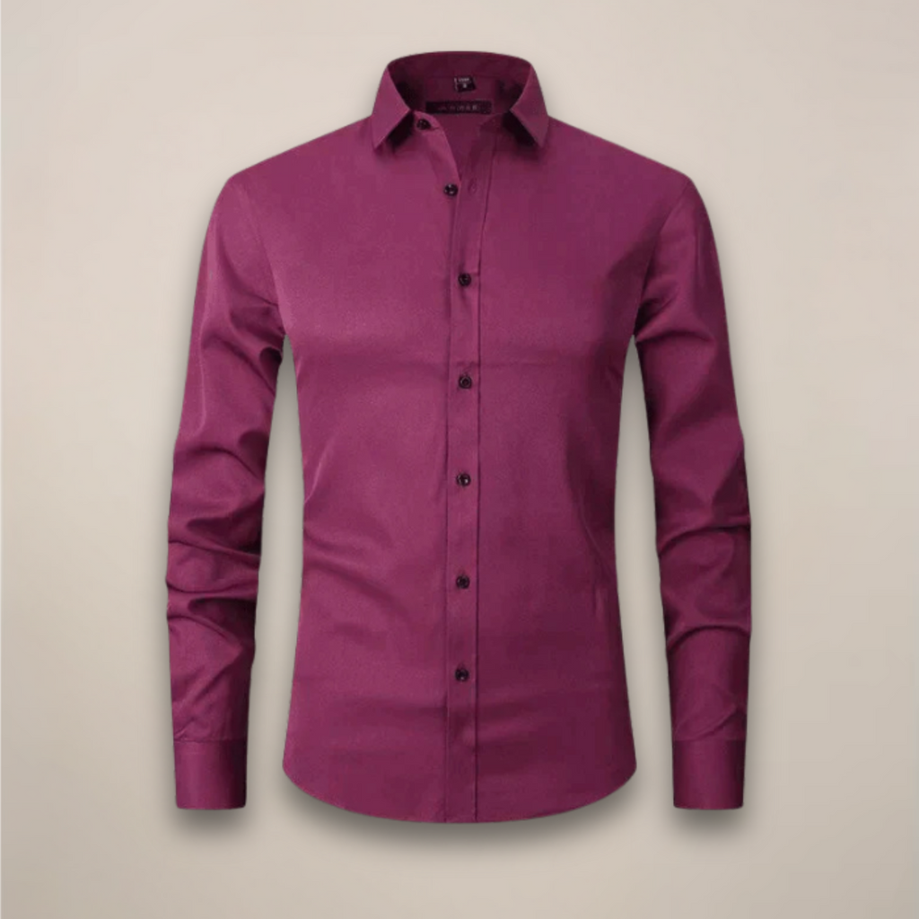 Men's wrinkle-resistant point collar formal shirt