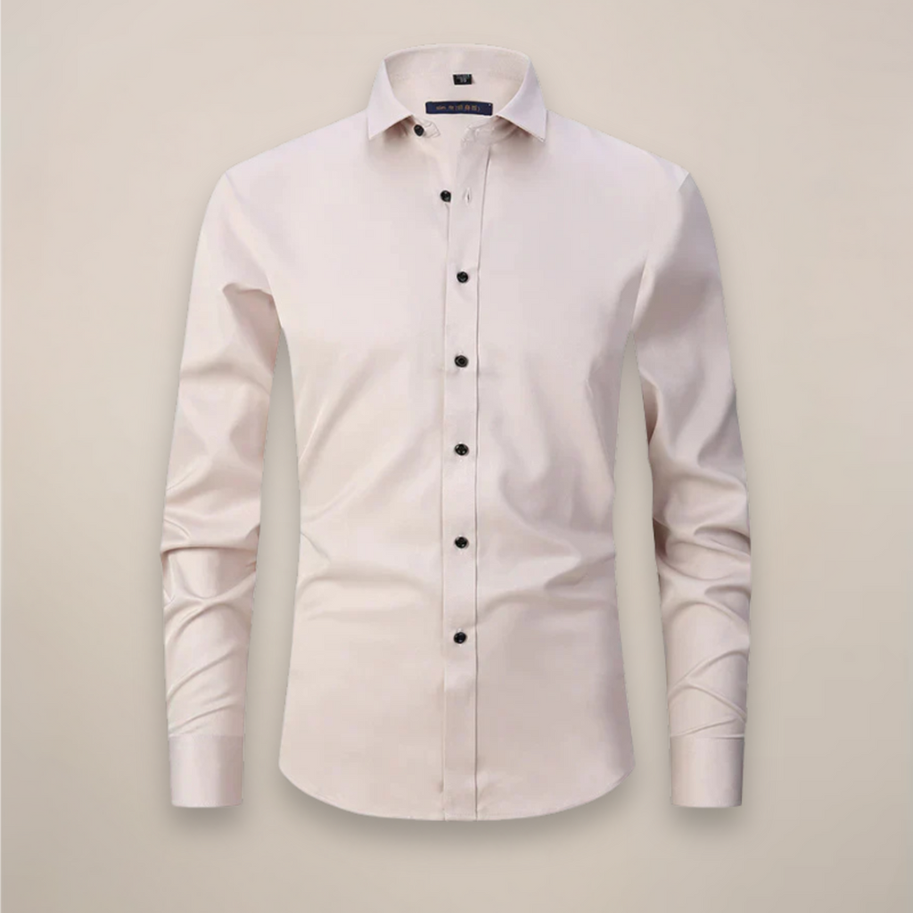 Men's wrinkle-resistant point collar formal shirt