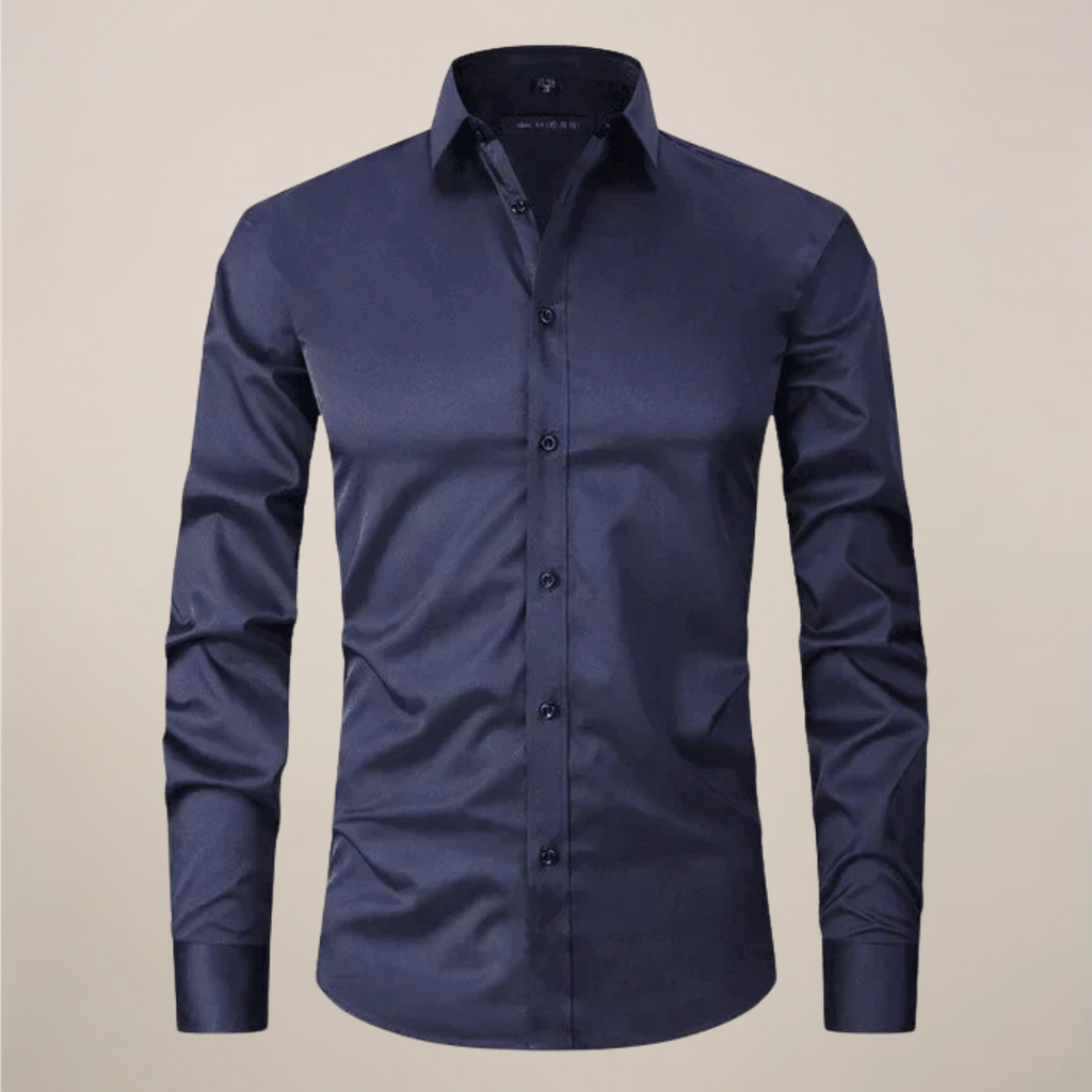 Men's wrinkle-resistant point collar formal shirt