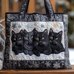 Midnight Paws Tote Bag