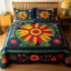 Midnight Sunflower Bliss 3-Piece Bedding Set