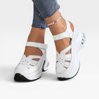 Women's Padded Platform Sandals with Cut-Out Design — view 2