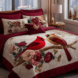 Nature Cardinals 3-Piece Bedding Set