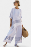 Wynric | Sophisticated Striped Asymmetrical Top & Bold Pants
