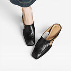 Women's Square Toe Leather Mules — view 15