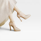 Women's Patent Leather Heels with Ankle Strap — view 9