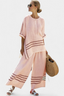 Wynric | Sophisticated Striped Asymmetrical Top & Bold Pants