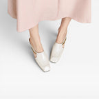 Women's Square Toe Leather Mules — view 4