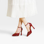 Women's Patent Leather Heels with Ankle Strap — view 5
