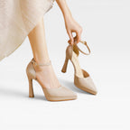 Women's Patent Leather Heels with Ankle Strap — view 8