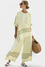 Wynric | Sophisticated Striped Asymmetrical Top & Bold Pants