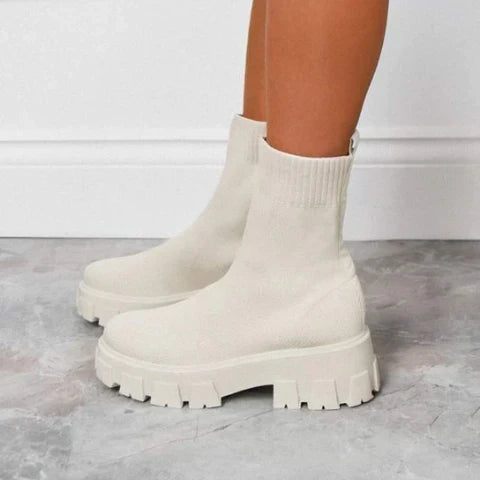 Women's Stretch Mesh Sock Ankle Boots — view 7