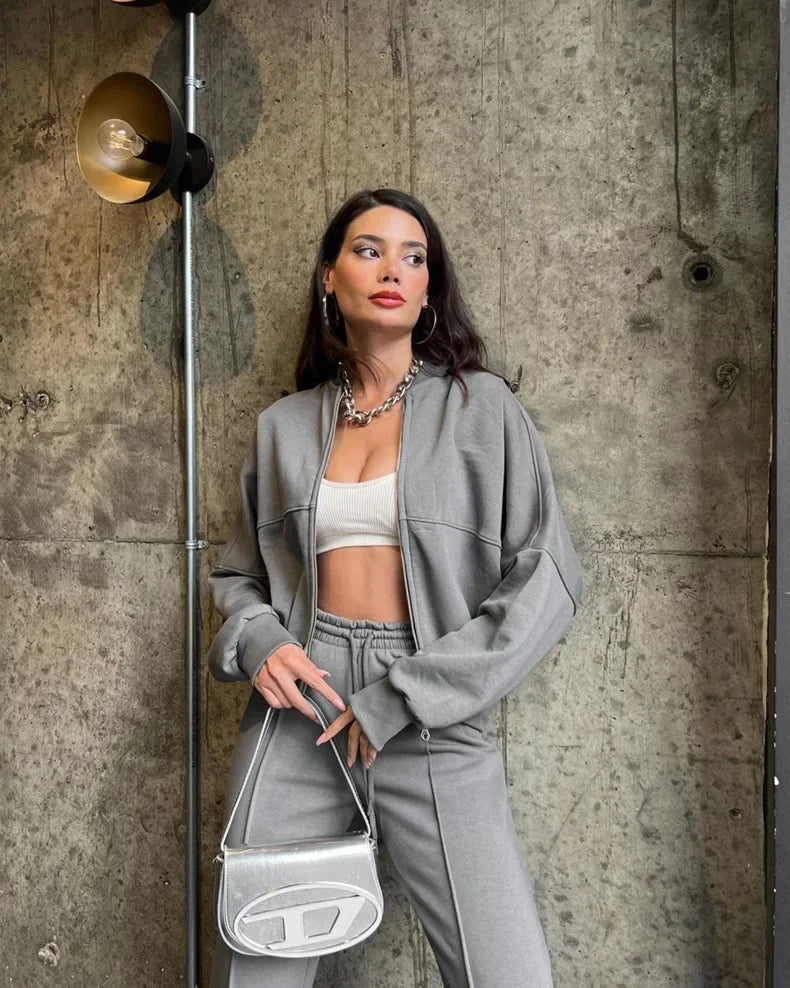 Women's Oversized Fleece-Touch Tracksuit | Appledore