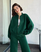 Damski oversize'owy dres z miękkim polarem | Appledore