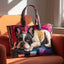 Patchwork Pup Tote Bag