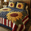 Patriotic Sunflower 3-Piece Bedding Set