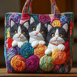 Paws And Threads Trio Tote Bag