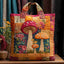 Pink Meadow Mushrooms Tote Bag