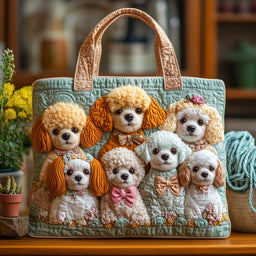 Poodle Family Harmony Tote Bag