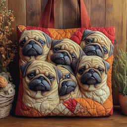 Pug Family Tote Tote Bag