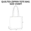Sunset Stitch Zipper Tote Bag