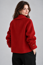 Blazer en tweed pour femme avec boutons effet perle | Hartland