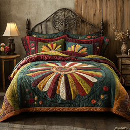 Rustic Sunflower Charm 3-Piece Bedding Set