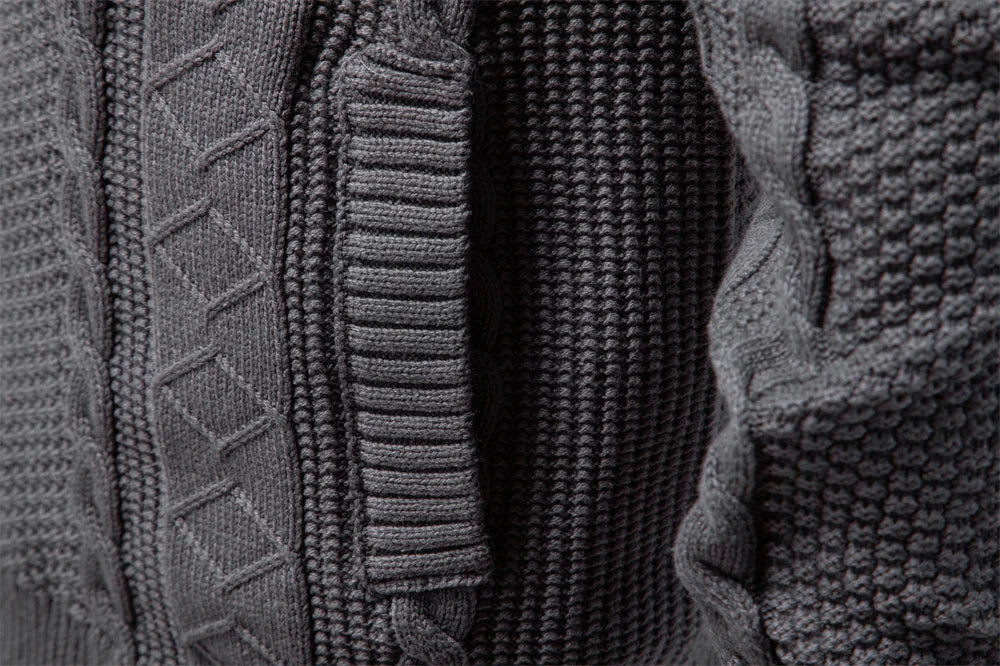Men's Full-Zip Cable Knit Jumper | Northbridge