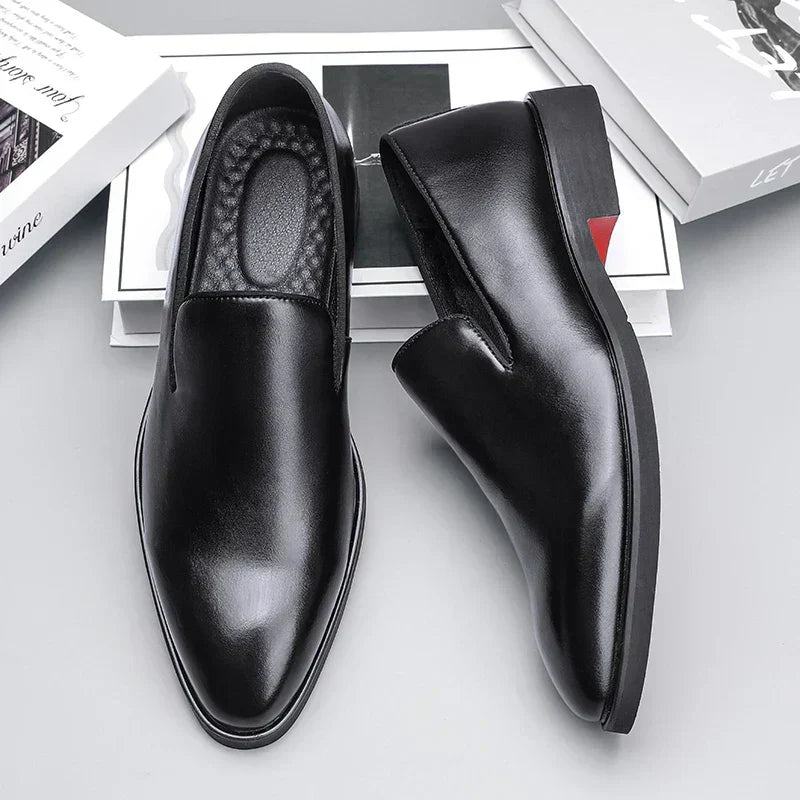 Men's Comfort Leather Slip-On Shoes – Massimo