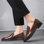 Men's Comfort Leather Slip-On Shoes – Massimo