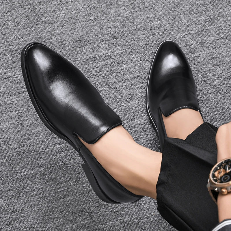Men's Comfort Leather Slip-On Shoes – Massimo