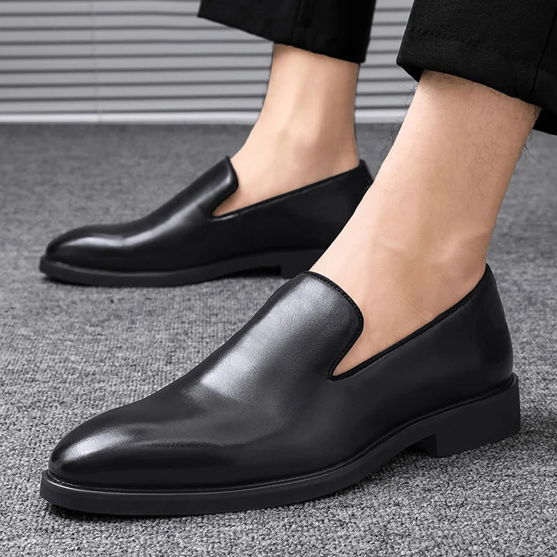 Men's Comfort Leather Slip-On Shoes – Massimo