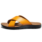 Men's Relaxed-Fit Leather Sandals – Hyeres