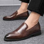 Men's Comfort Leather Slip-On Shoes – Massimo