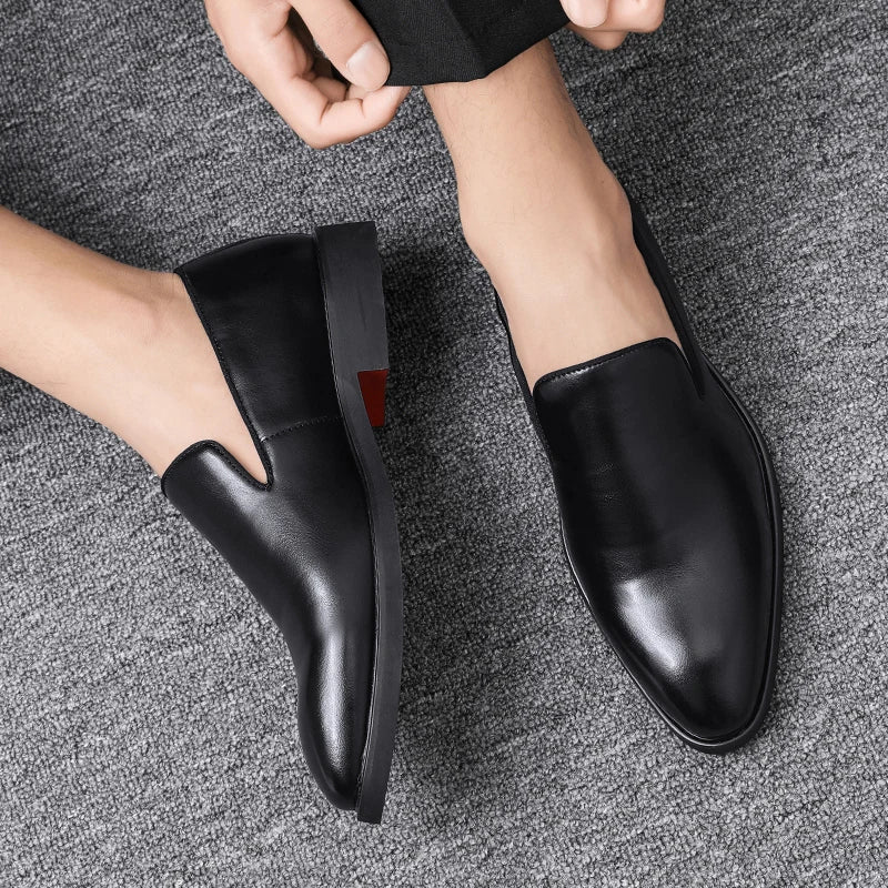 Men's Comfort Leather Slip-On Shoes – Massimo