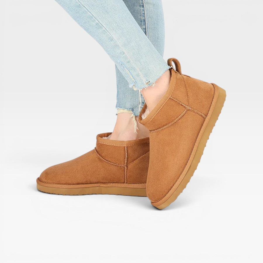 Women's Low Suede Winter Ankle Boots — view 6
