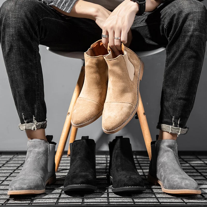 Men's Suede Ankle Boots – Alphard