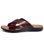 Men's Relaxed-Fit Leather Sandals – Hyeres