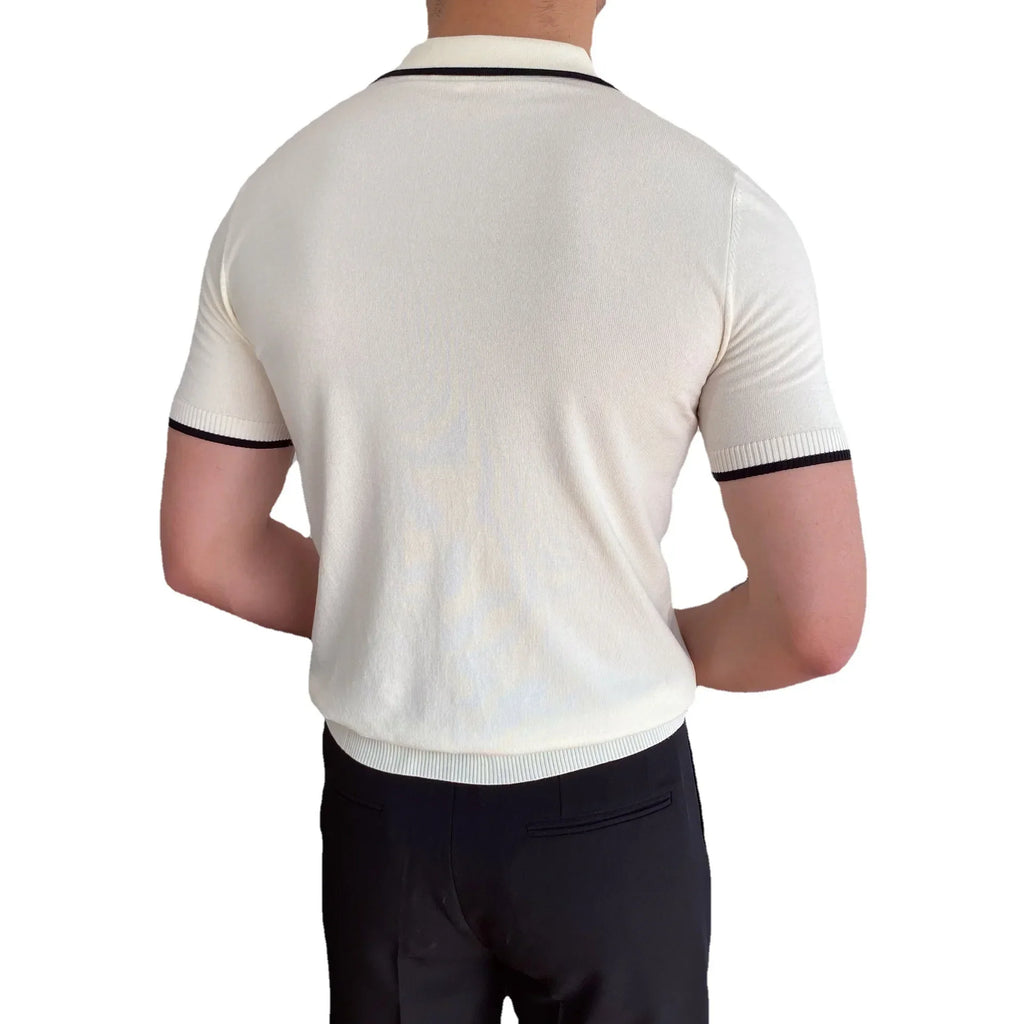 Men's Tipped-Collar Polo Shirt | Cormorant