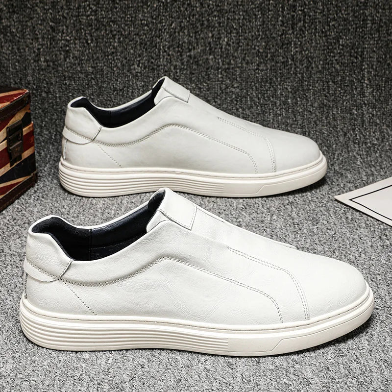 Men's Classic Leather Slip-On Shoes – Ventotene