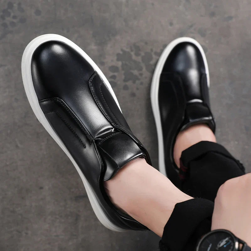 Men's Leather Slip-On Shoes – Camogli