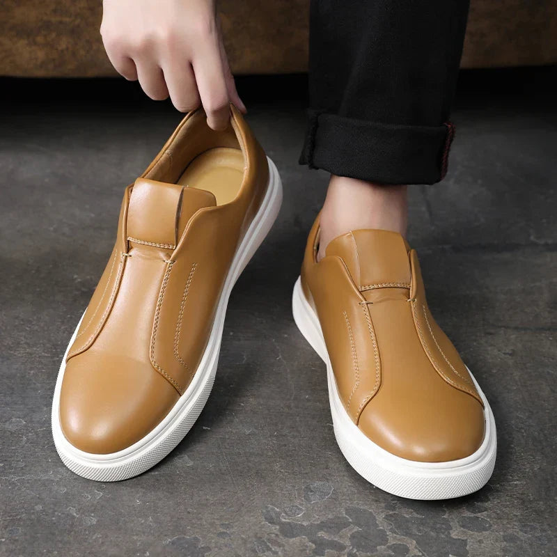 Men's Leather Slip-On Shoes – Camogli