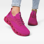 Women's Lace-Up Cushioned Walking Trainers — view 4
