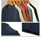 Men's waffle-knit relaxed fit crew neck T-shirt