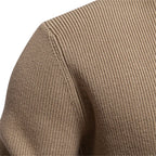 Men's Button Mock Neck Jumper | Livio