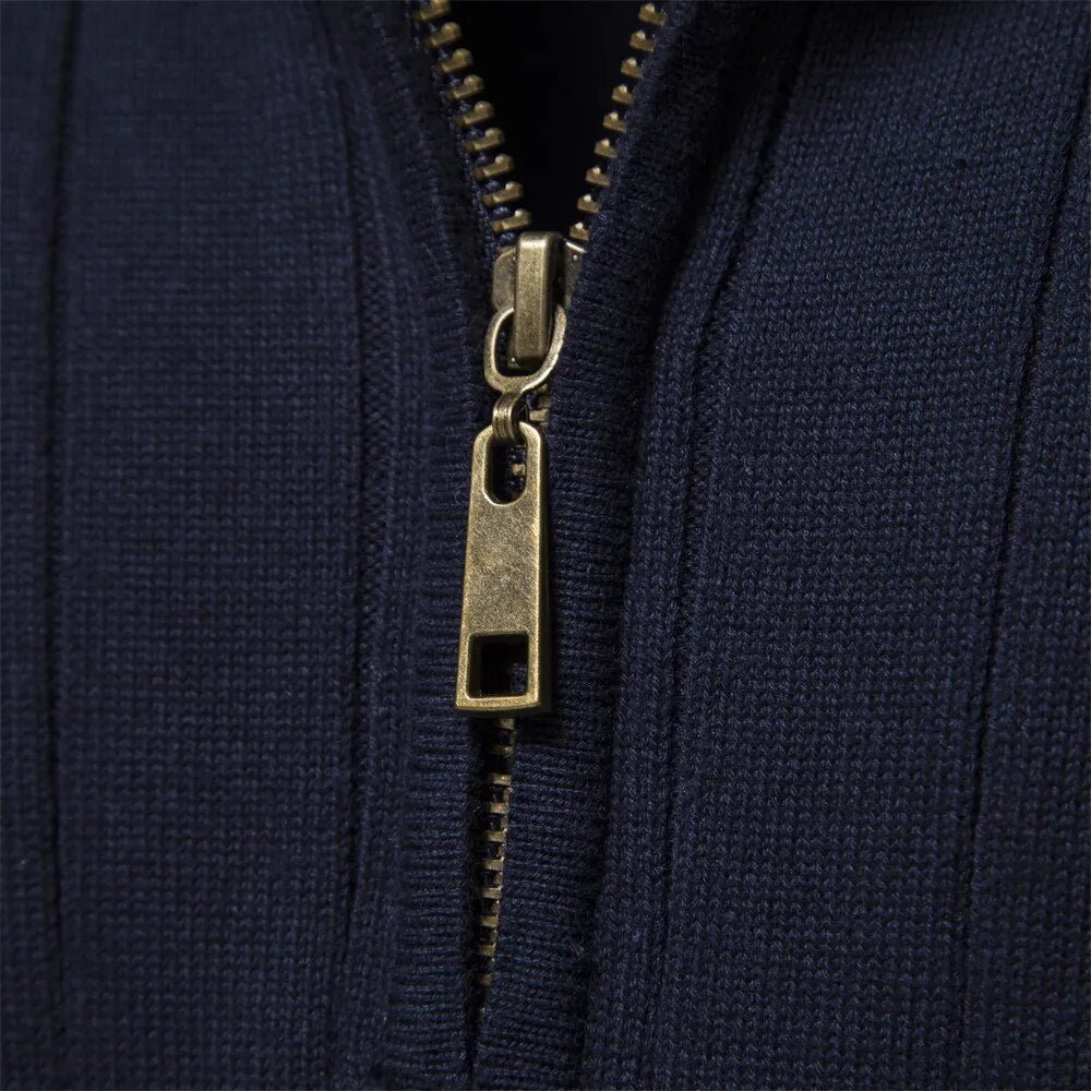 Men's Striped Quarter-Zip Jumper | Ry