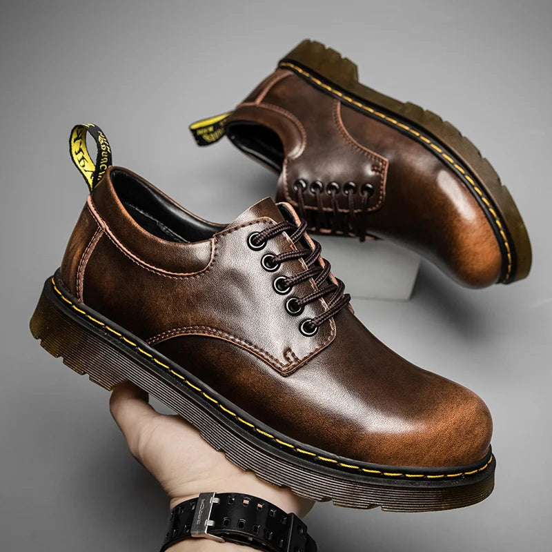 Men's Leather Oxford Boots – Laurence
