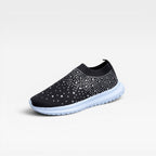 Women's Rhinestone Mesh Slip-On Trainers — view 7